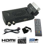 MINI DIGITAL TERRESTRIAL DECODER SCART DVB-T3 180° USB HDMI full HD TV MOVIE