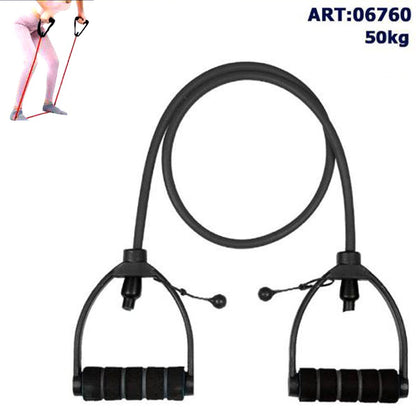 BANDA DI RESISTENZA FASCIA ELASTICA ESTENSORE CORDA FITNESS PILATES YOGA 50KG +