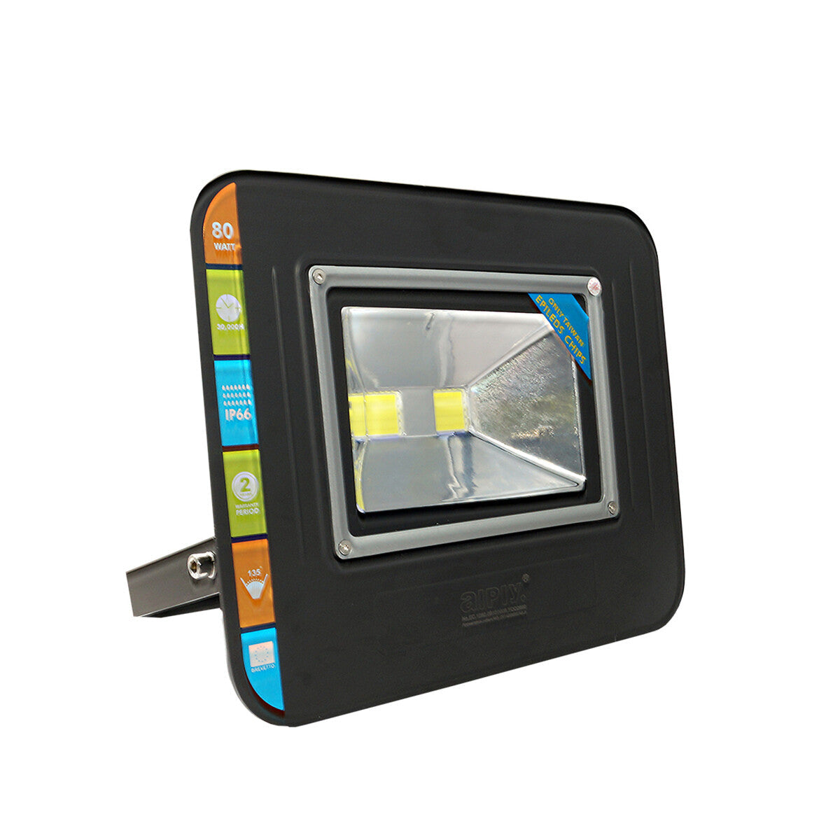 FARO LED FARETTO ALTA LUMINOSITA' LUCE BIANCA IMPERMEABILE CONCHIGLIA 80W IP66