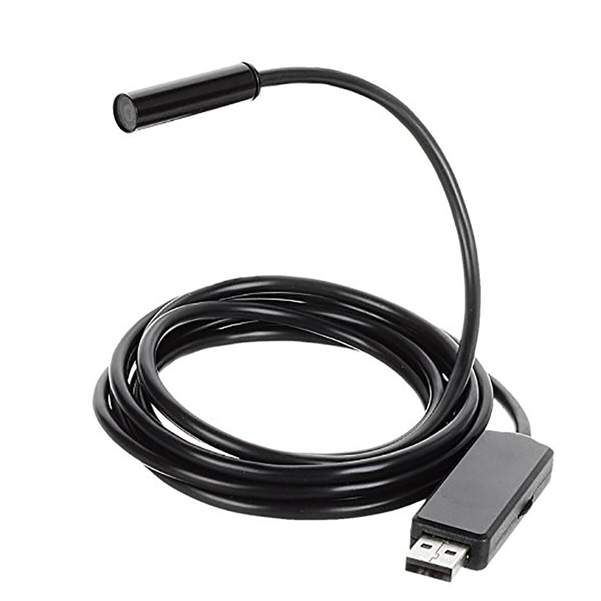 TELECAMERA ENDOSCOPICA 6 LED LUCE CAVO SONDA FLESSIBILE USB 5 METRI ISPEZIONE