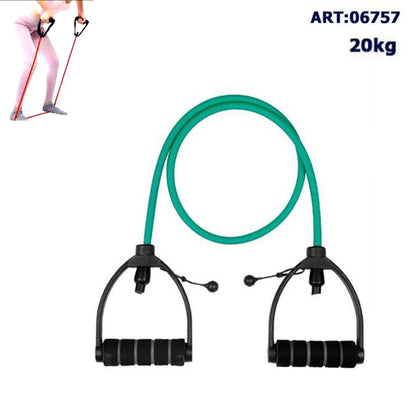 BANDA DI RESISTENZA FASCIA ELASTICA ESTENSORE CORDA FITNESS PILATES YOGA 20KG +