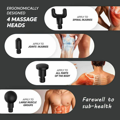 TERAPIA PISTOLA PER MASSAGGI VIBRAZIONI A PERCUSSIONE MASSAGGIATORE MUSCOLARE