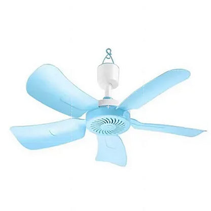 MINI VENTILATORE CASA SOFFITTO 5 PALE ANELLO AGGANCIO ON OFF 8W HQ-490A