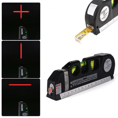 Präzisionslaserwasserwaage mit Bandmaß Level Pro 4in1 DIY Elektronik 250cm