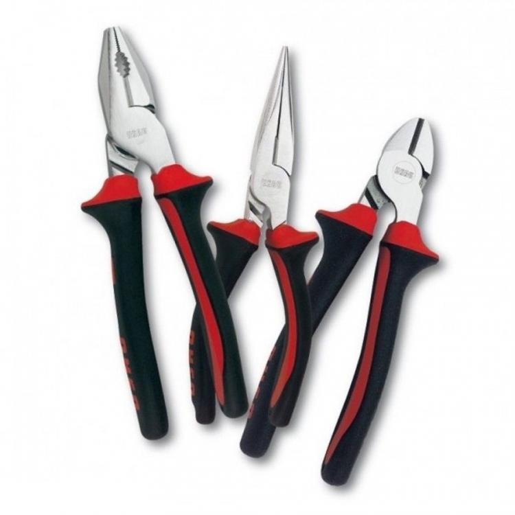 Kit Set 3 Zangen Arbeitszangen Spitzzange Seitenschneider Zangen Profi-Werkzeugset