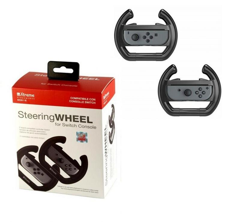 Joy-Con Paar Lenkräder Nintendo Switch Xtreme Controller Auto Mario Kart 8 Neu
