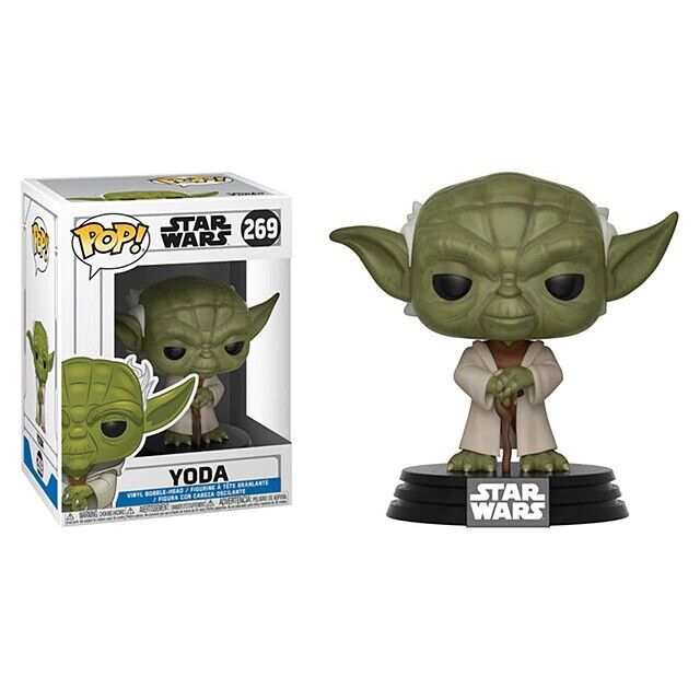 Funko Pop! Star Wars – (269) Yoda Vinyl Figur Krieg der Sterne 9Cm Movie Vinyl