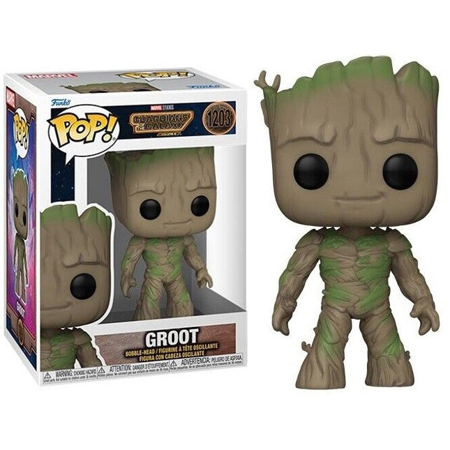 Funko Pop! Marvel Guardians Of The Galaxy Vol. 3 – (1203) Groot Wackelkopf-Figur