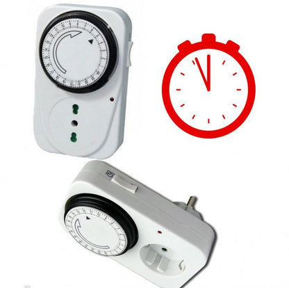 Zeitschaltuhr Steckdose mit Zeitschaltuhr Programm Uhrzeit Stecker Licht