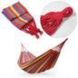COLORFUL GARDEN HAMMOCK SINGLE COTTON LOUNGE CHAIR CAMPING FURNITURE
