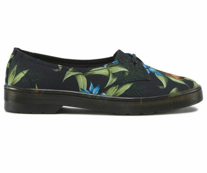 Dr. Martens scarpa ballerina in tela da donna Morada Hawaiian Floral T Canvas 16576002 nero
