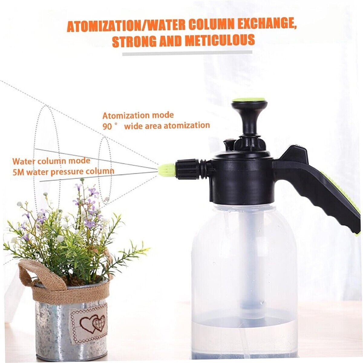 SPRUZZATORE A POMPA PRESSIONE 2.5LT UGELLO VAPORIZZATORE SPRUZZINO NEBULIZZATORE
