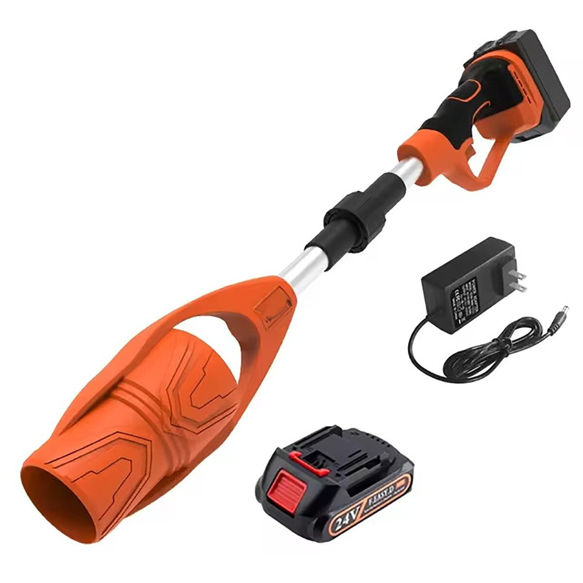 SOFFIATORE PIEGHEVOLE WIRLESS BATTERIA 24V RICARICABILE GIARDINO FOGLIE POTENTE