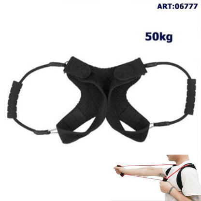 BANDA DI RESISTENZA ELASTICA SUPPORTO SCHIENA CORDA FITNESS PILATES YOGA 50KG*