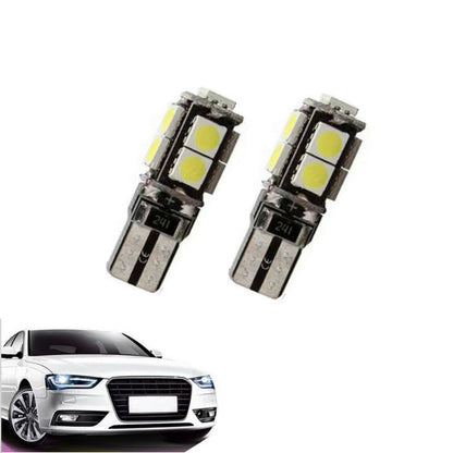 COPPIA LAMPADINE 9 LED SMD T10 5050 AUTO 6000K CANBUS 2.1W LAMPADINA 12V CA02706