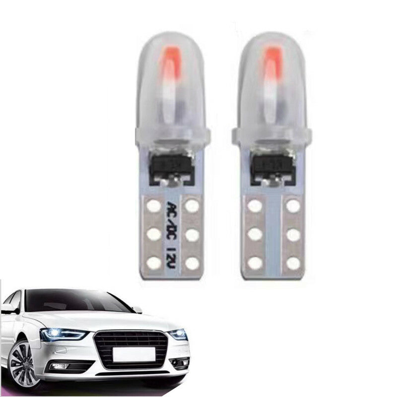 COPPIA LAMPADINE 2 LED SMD 3014 T5 AUTO 6000K CANBUS 0.5W LAMPADINA 12V CA02722