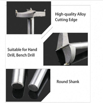 SET DI 5 FRESE TAZZA METALLO DURO DA 15 25 25 30 35MM PER LEGNO DURO PRESSATO