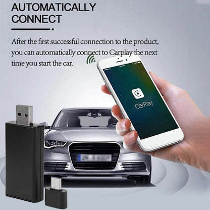 MINI ADATTATORE WIRELESS CARPLAY BOX USB TIPO C DONGLE 5V PLUG AND PLAY AUTO