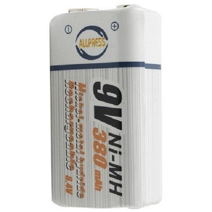 BATTERIA PILA RICARICABILE TRANSISTOR 9V NI- MH 8.4 V 380 MAH FOTOCAMERA AL-003