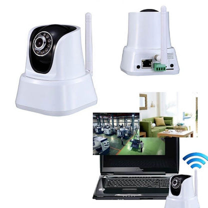 TELECAMERA IP CAMERA HD 720P WIRELESS 10 LED INFRAROSSI CAVO LAN RJ45 WIFI