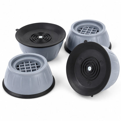 SET 4 PIEDINI ANTI VIBRAZIONE LAVATRICE ASCIUGATRICE UNIVERSALI GOMMA CUSCINETTO