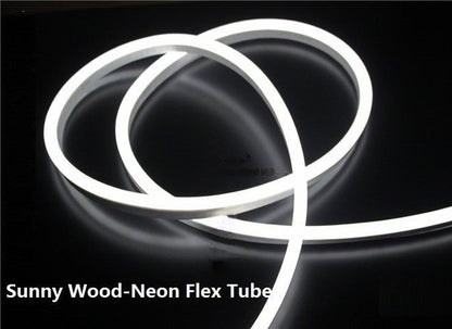 STRISCIA LED 2 MT METRI LUCE FREDDA FLESSIBILE TUBO DECORATIVO NEON IP65 12V