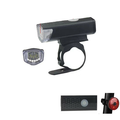 LUCE ANTERIORE E POSTERIORE LED RICARICABILE USB MONOPATTINO BICICLETTA TE-B0434