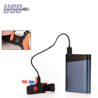 LUCE POSTERIORE BICI LUCI DI CODA RICARICABILE USB IMPERMEABILE BICICLETTA 0082
