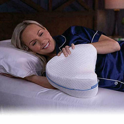 CUSCINO PER GAMBE MEMORY FOAM SUPPORTO ORTOPEDICO GINOCCHIA SCHIENA LAVABILE