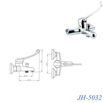 RUBINETTO MISCELATORE CROMATO CASA VASCA LAVABO LAVANDINO KIT MONTAGGIO JH-5032