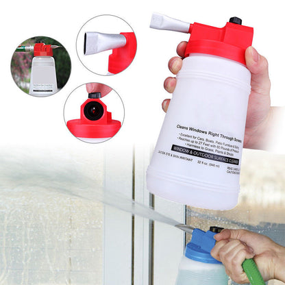 FULL CRYSTAL CONTENITORE DETERGENTE PULIZIA VETRI AUTO POMPA PULISCI FINESTRE
