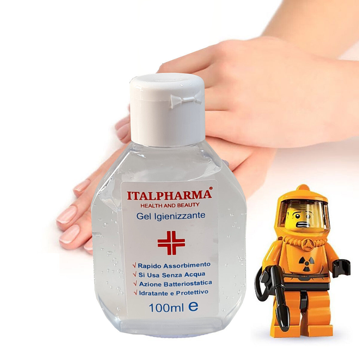 SET 2 GEL IGIENIZZANTE MANI 100ML DISINFETTA IDRATANTE ASSORBIMENTO RAPIDO