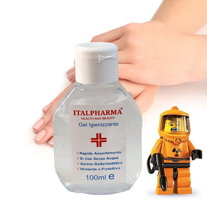SET 2 GEL IGIENIZZANTE MANI 100ML DISINFETTA IDRATANTE ASSORBIMENTO RAPIDO