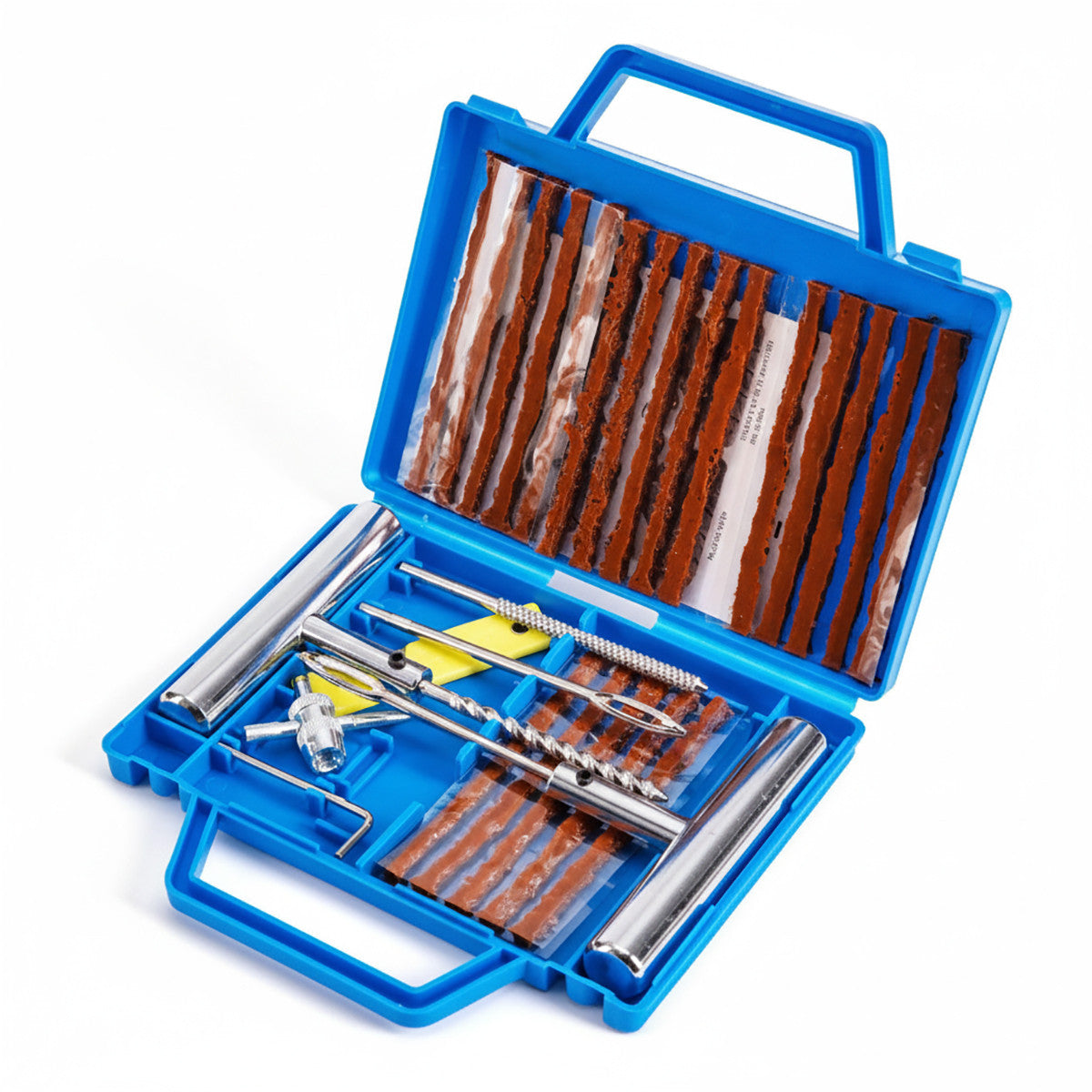 KIT PER RIPARAZIONE GOMME AUTO MOTO VAN TUBLESS EMERGENZA CON VALIGETTA CTC-699