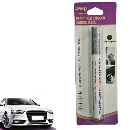 PENNA PENNARELLO RITOCCO GRAFFI CARROZZERIA RIPARA AUTO MOTO GRIGIO ARGENTO