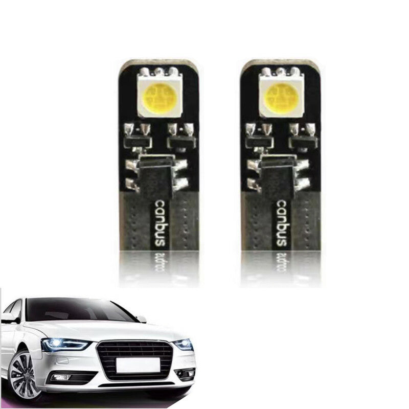 LAMPADINE 2 LED SMD T10 5050 FARO AUTO 6000K CANBUS 1.4W LAMPADINA 12V CA-02703