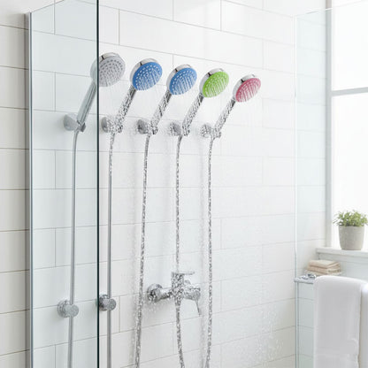 SOFFIONE BRACCIO DOCCINO BAGNO DOCCIA VASCA UNIVERSALE ROTONDO VARI COLORI 01969
