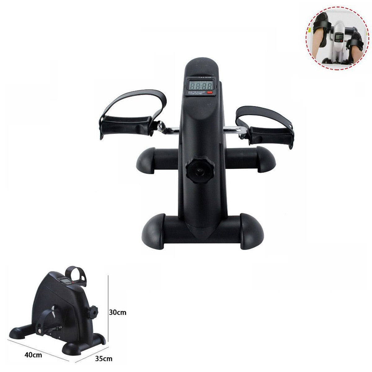 MINI CYCLETTE DA CASA FITNESS PER BRACCIA E GAMBE PEDALIERA REGOLABILE DIGITALE