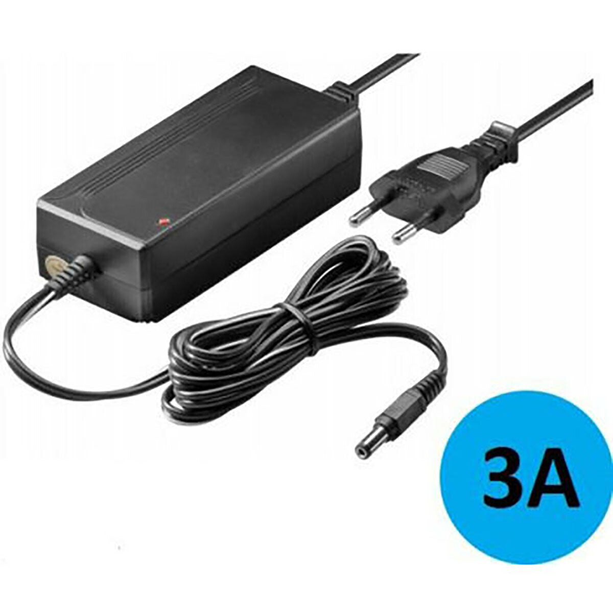 ALIMENTATORE TRASFORMATORE 12V 3A PER STRISCIA LED TELECAMERE DVR STABILIZZATO