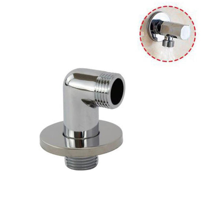 PRESA ACQUA CURVA IN OTTONE CROMATO PER SALISCENDI SUPPORTO PER DOCCIA 59511