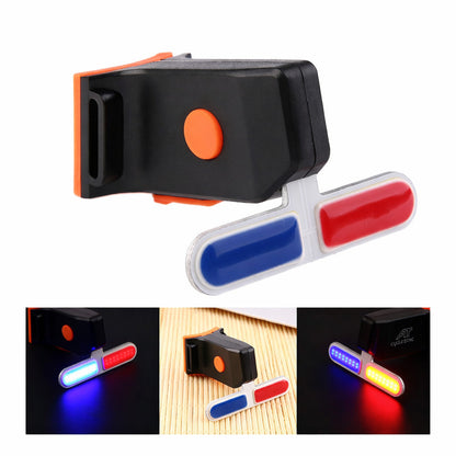LUCE POSTERIORE BICI LUCI DI CODA RICARICABILE USB IMPERMEABILE BICICLETTA 0082