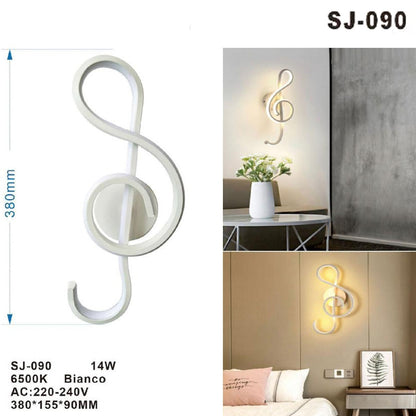 APPLIQUE LAMPADA INTERNO MODERNA PARETE MURO 14W LUCE CALDA SJ090