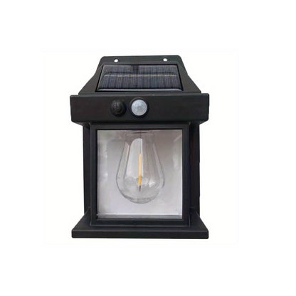 APPLIQUE LAMPADA LED MURO PARETE PER ESTERNO SOLARE CREPUSCOLARE GIARDINO B0595