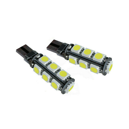 COPPIA LAMPADINE 13 LED SMD T10 5050 AUTO 6000K CANBUS 2.1W LAMPADINA 12V 02707