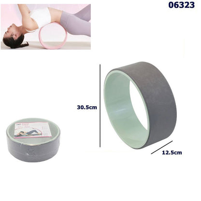 YOGA CIRCLE CERCHIO ACCESSORIO PILATES FITNESS AEROBICA RUOTA BODY WHEEL ANELLO