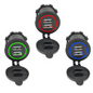 UNIVERSAL CIGARETTE LIGHTER CHARGER CAR CHARGER 2 USB PORTS 12V/24V 36W