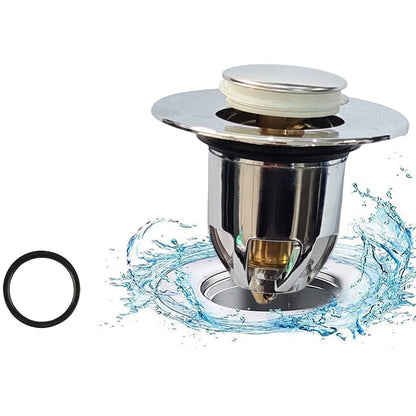 SCARICO LAVABO BAGNO UNIVERSALE POP UP TAPPO LAVANDINO BAGNO CON FILTRO