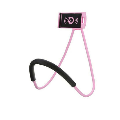 SUPPORTO smartphon CELLULARE  COLLO TAVOLO ROSA PIEGHEVOLE FLESSIBILE