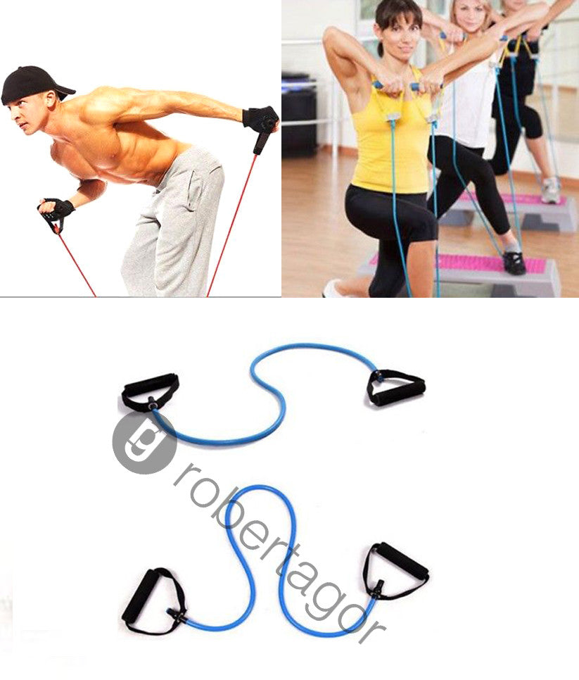 CORDA ELASTICA ATTREZZATURE Workout RESISTENZA PILATES YOGA PALESTRA ALLENAMENTO