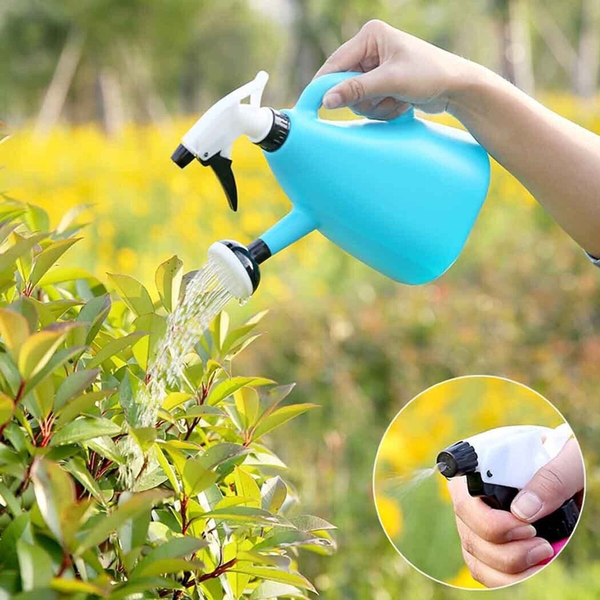 ANNAFFIATOIO INNAFFIATOIO 2 IN 1 SPRAY PRESSIONE REGOLABILE BOTTIGLIA 1.5L 19X25